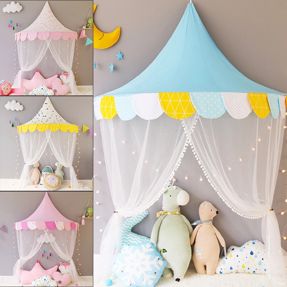 

Children Tent Cotton Play Tent For Kids Child Teepee Canopy Bed Curtains Baby Cottages Room Decoration Tipi Photography Props