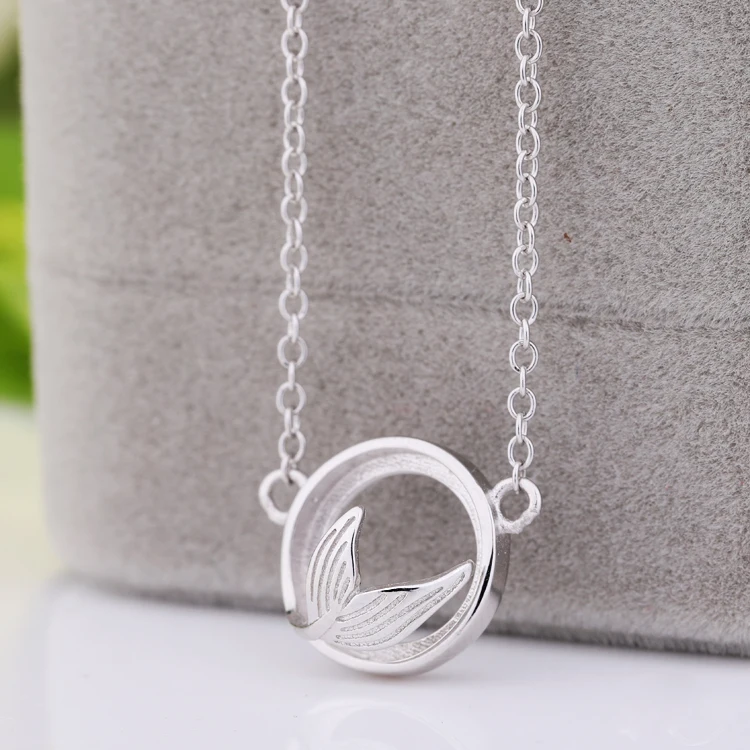 10mm sterling silver Color empty 925 silver plated white gold pendant empty tray diy inlaid beeswax amber pendant blank