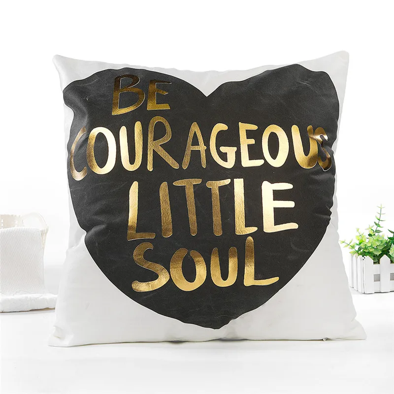 Чехол для подушки Fuwatacchi с изображением животных золотистая фолистая