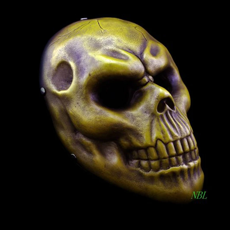 Страшная маска грабитель человеческого призрака на все лицо Хэллоуин PAYDAY 2