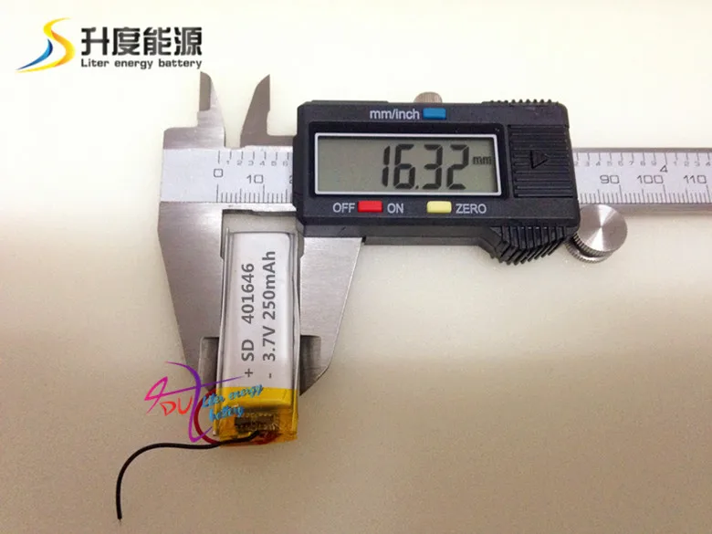 Литий полимерный аккумулятор SD401646 3 7 в 401646 240 мАч|battery 3.7v|batteries batteriesbattery battery |