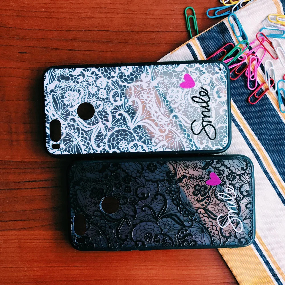 Lace Flower Pattern Soft Silicone Case Cover For Xiaomi Mi 8 SE A2 Lite A1 5X Poco F1 Redmi S2 Note 4 4x 5 Plus 5A 4A 6 6A Pro |
