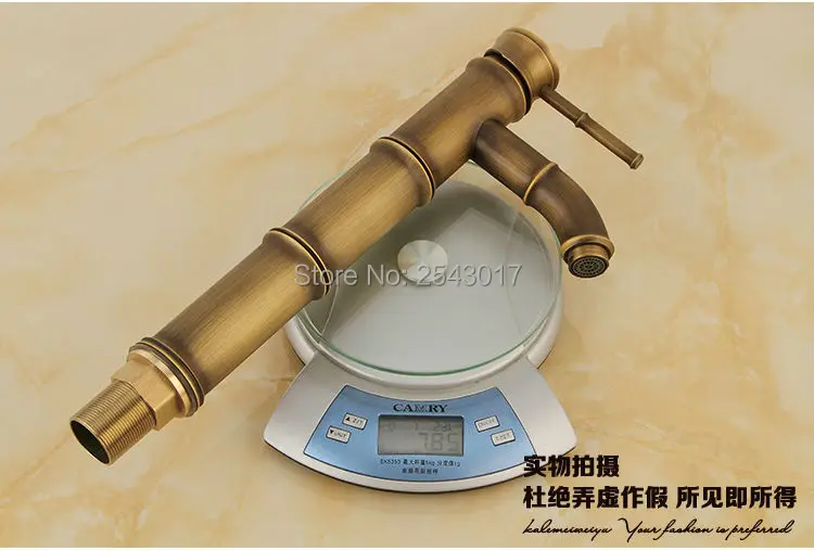 Новые Смесители для ванной комнаты античный ретро бамбуковый дизайн смесители