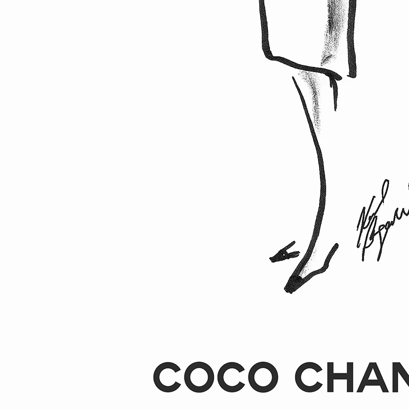 Модный эскиз холст постер Женская Настенная картина с принтом Vogue