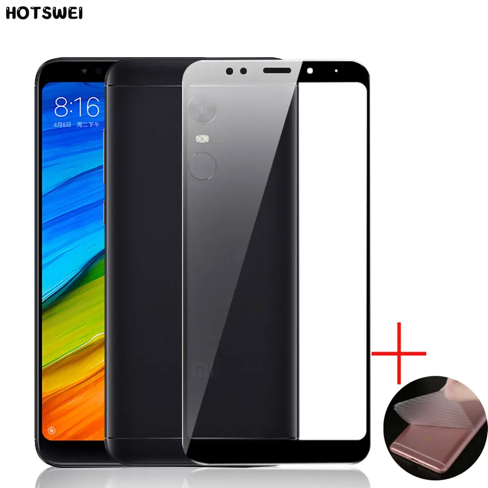 Для Xiaomi Redmi 5 стекло Plus закаленное 9H 2.5D 18:9 полное покрытие защита экрана + подарок