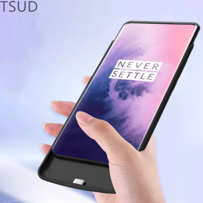 6000 мА/ч чехол для внешнего беспроводного зарядного устройства для One Plus 7 Pro Портативный чехол для зарядки аккумулятора для OnePlus 7 Pro 2 в 1 роскошный