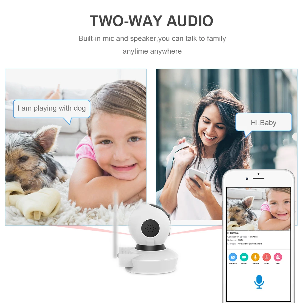 IP камера VStarcam C23S 1080P HD с поддержкой Wi Fi и функцией ночного видения|Камеры