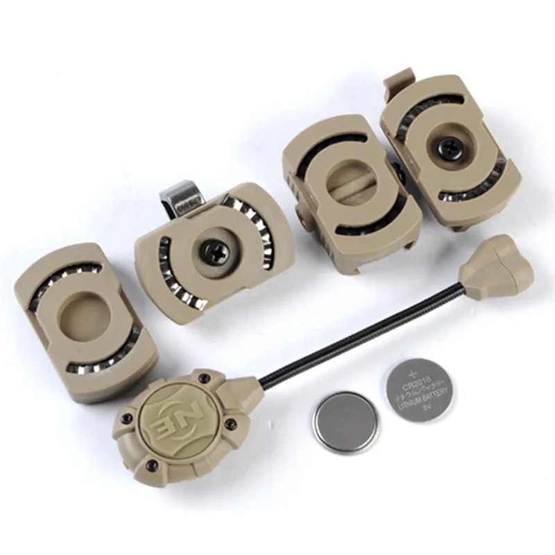 Ночь Эволюция Airsoft Princeton Tec Mpls2 Тактический шлем свет ИК Лазерная красный зеленый светодиодный светодиод Softair фонарик NE05009