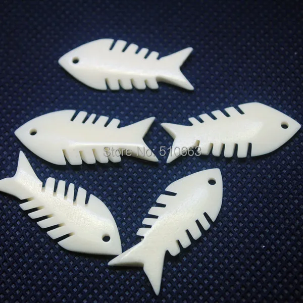 5 шт./лот натуральная белая полированная резьба кость бычьей кости бусина из