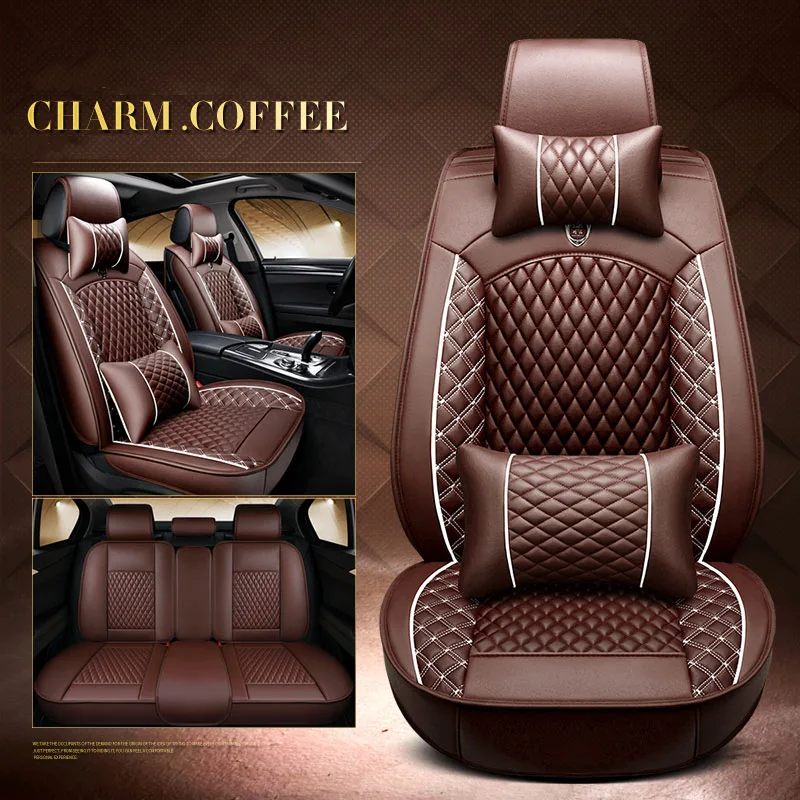 COFFEE LUX Универсальный подходит для большинства автокресел для Volkswagen Beetle CC Eos GolfGTI ПАССАТ шаран автокресла Внимание аксессуары - Название цвета: COFFEE LUX