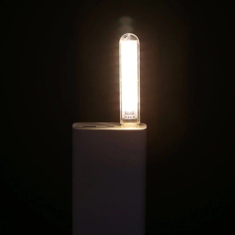 Мини мобильный питания USB Светодиодная лампа DC5V 8 LED компьютер портативный ночник