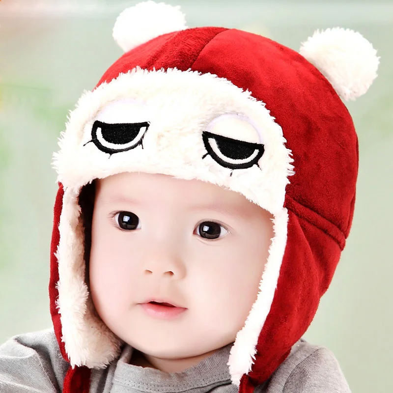 Kids Bomber Hat for Boys Girls Cartoon Owl Style Winter Baby Cap Very Warm Soft Feeling Fits 1 to 4 Years Children | Детская одежда и