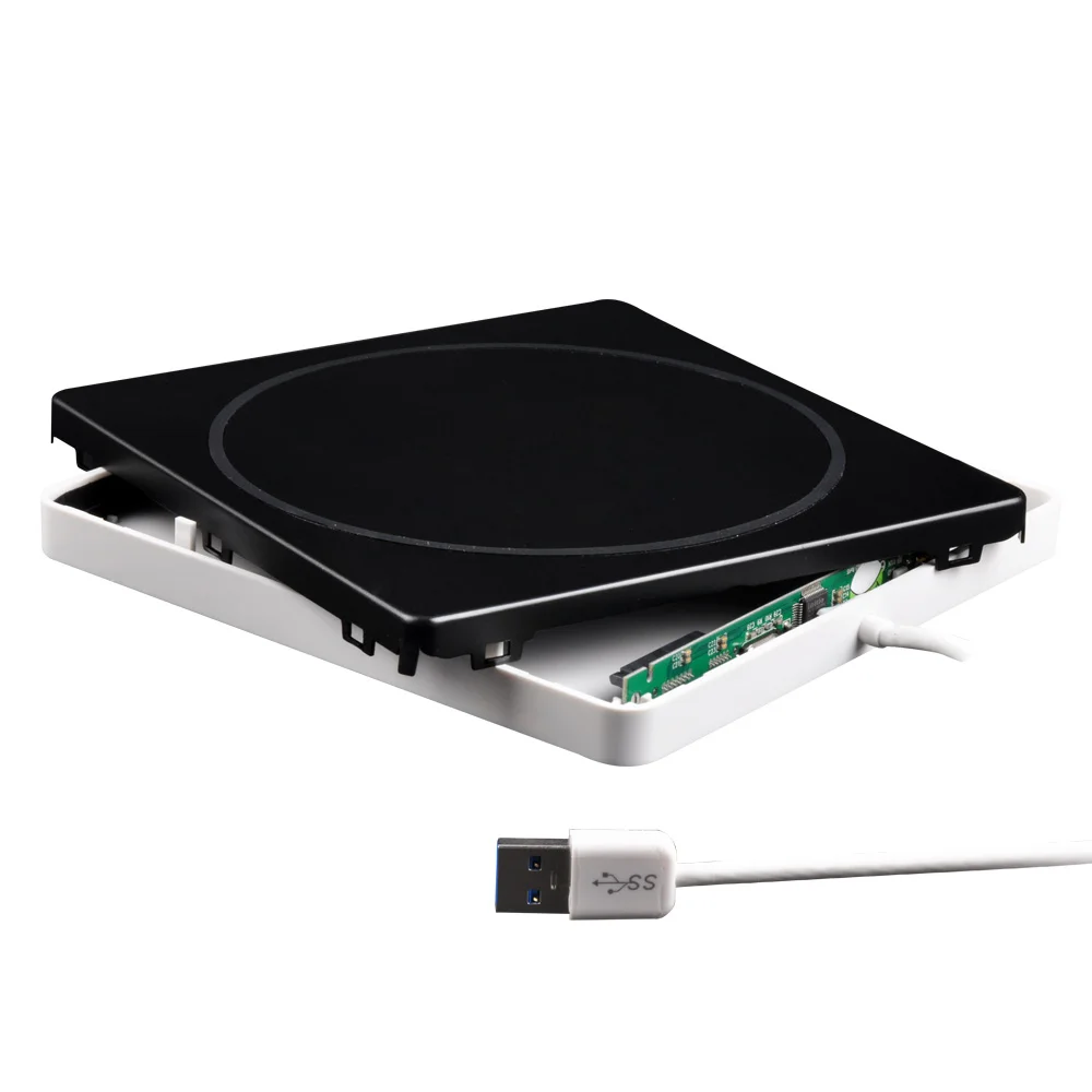 DeepFox супер тонкий внешний слот в DVD RW корпус USB 3,0 чехол 9,5 мм SATA Оптический привод для ноутбука Macbook без драйвера