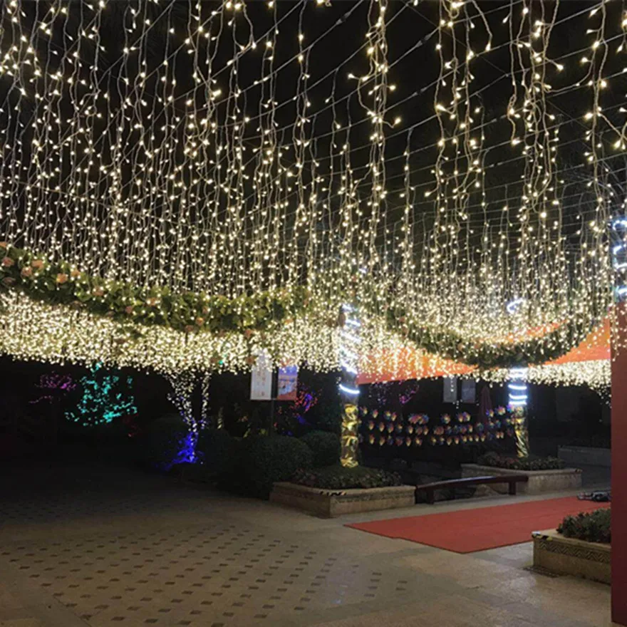 Светодиодное освещение 3 м x 300LED наружной отделки дома Рождественский