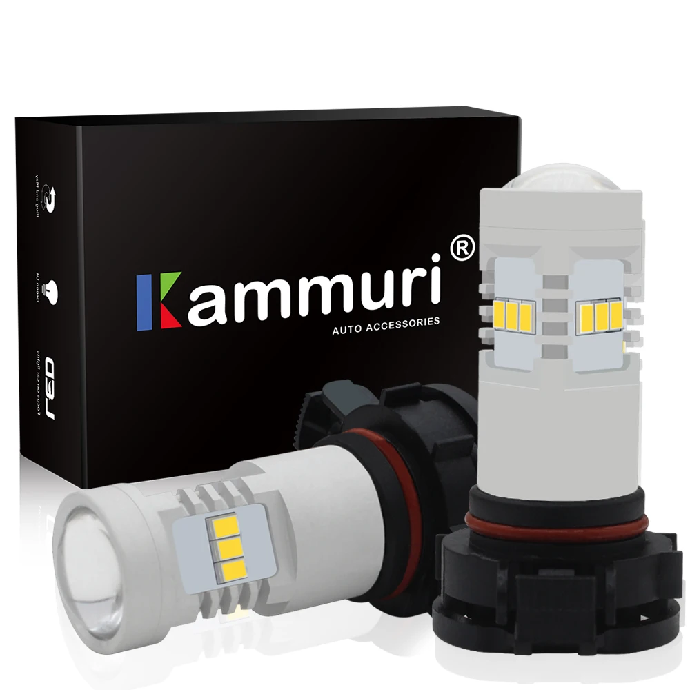 KAMMURI 1500LM белый PSX24W светодиодный светильник Canbus без ошибок PS19W H16 5202 автомобильный