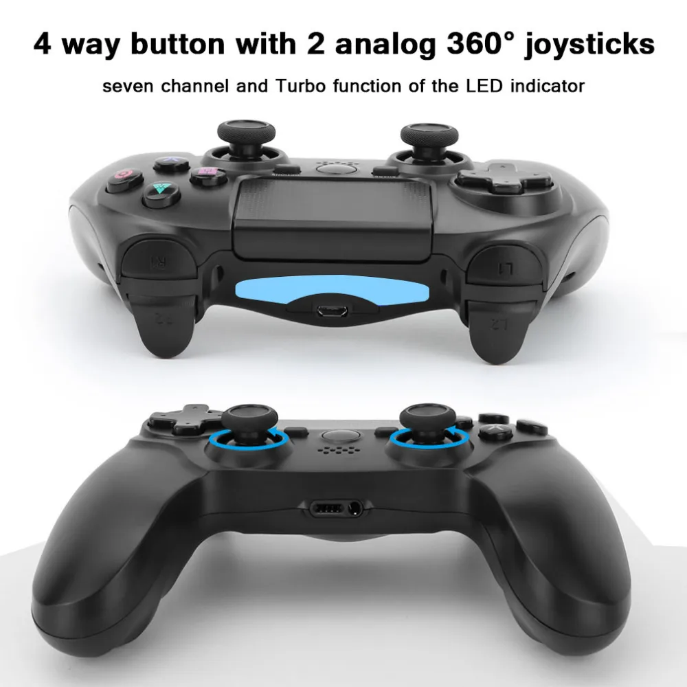 Для sony PS4 беспроводной пульт управления Bluetooth для Игровые приставки 4 Беспроводной Dual Shock Вибрационный джойстик геймпады для PS4