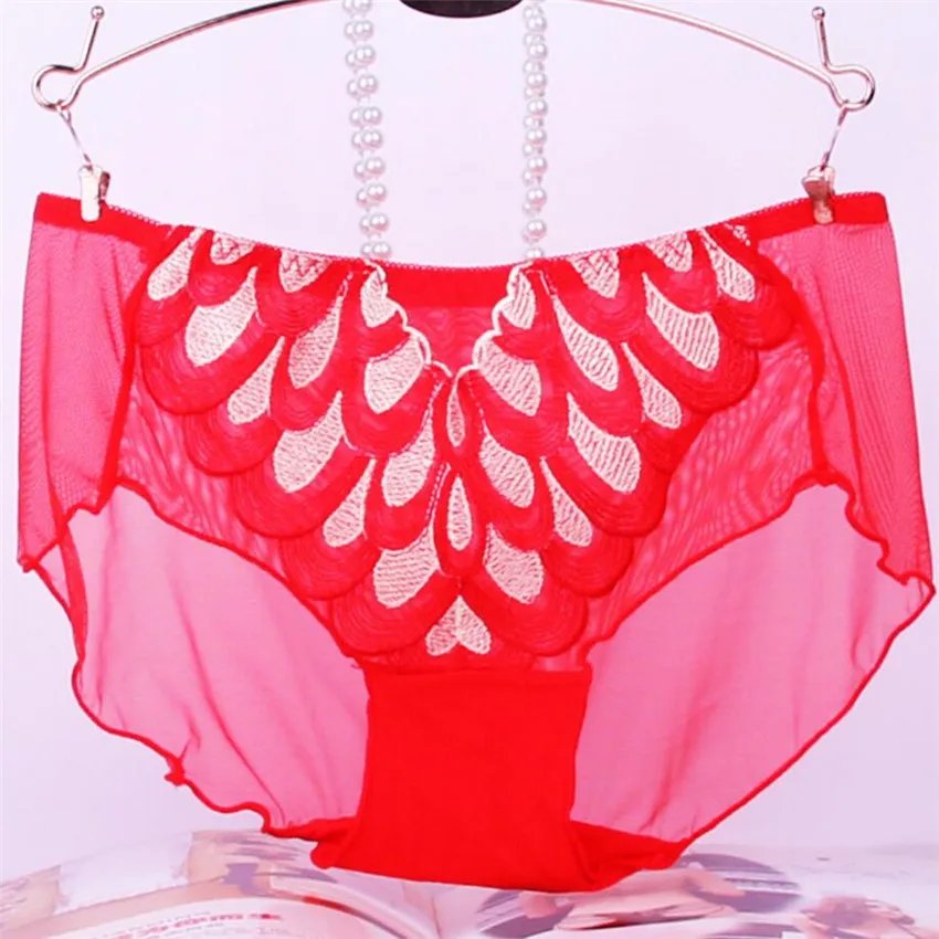Сексуальное кружевное белье Для женщин дамы среднего талии See Through трусы