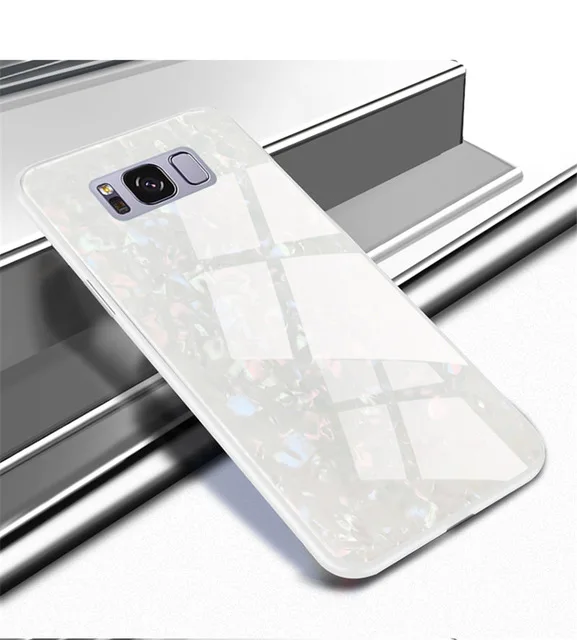 White Чехол для телефона для samsung Galaxy 9 plus note 9 S9 яркие Роскошные закаленное Стекло жесткий корпус чехол для Galaxy S8 plus S 8 9 S кока-колы - Цвет: White