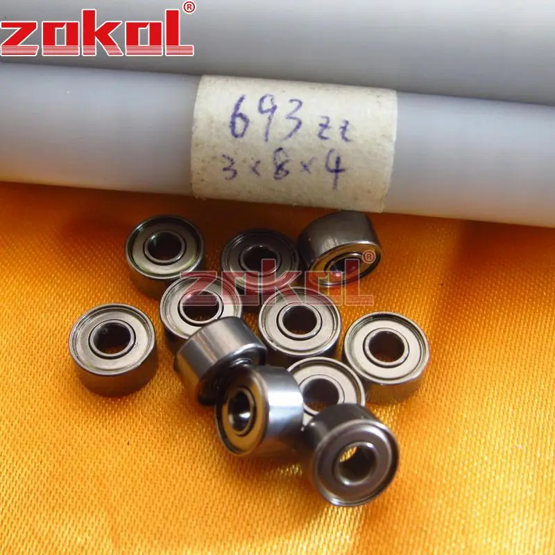 Подшипник ZOKOL 693 ZZ Z 693zz 693Z миниатюрный шарикоподшипник с глубоким желобом 3*8*4