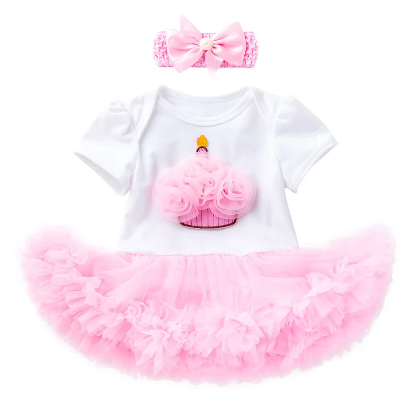 Pink «Микки Маус» костюм с юбкой-пачкой; платье для маленьких девочек платья "Корона" принцессы вечерние бантом торжественное платье 1 год, платье для девочек на день рождения Одежда для детей младшего возраста - Цвет: Pink