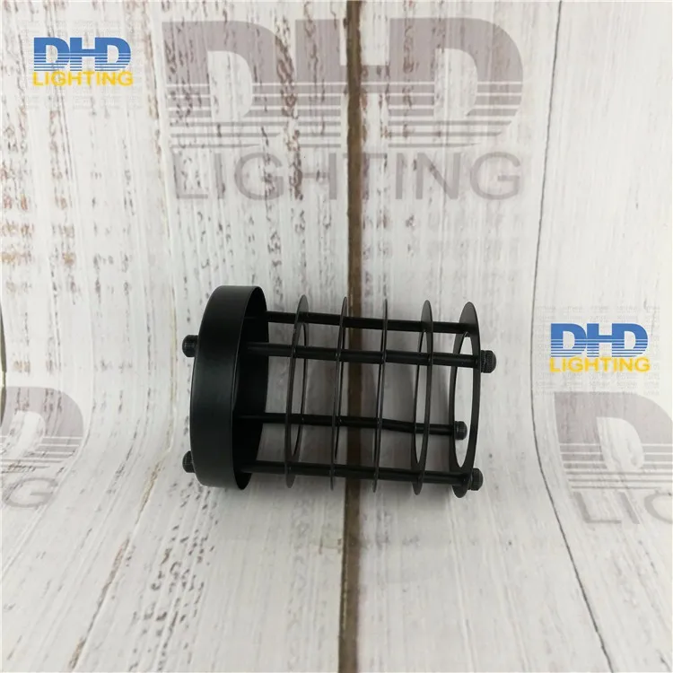 D100mm* H140mm E27 абажур черный готовой железной клетки Эдисона абажур