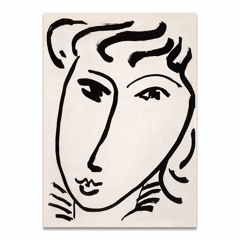 Matisse Picasso Sketch коллекция винтажная мода постеры и принты Холст Живопись Искусство настенные картины для украшения дома