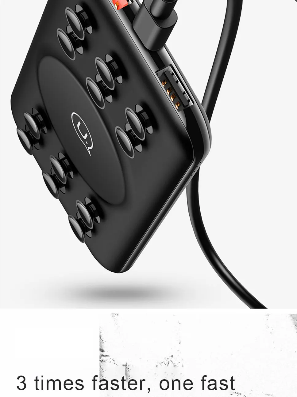 10000 мА/ч, Беспроводной Мощность банк QC3.0 18 Вт PD Беспроводной Зарядное устройство 10 Вт, ВЫСОКАЯ ЧЁТКОСТЬ, быстро заряжающийся мобильный Мощность банк Зарядное устройство с присоской