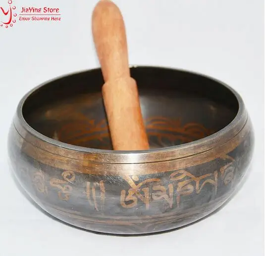 Новый 14 5 см Йога тибетская Поющая чаша Гималайская ручная чакра медитация