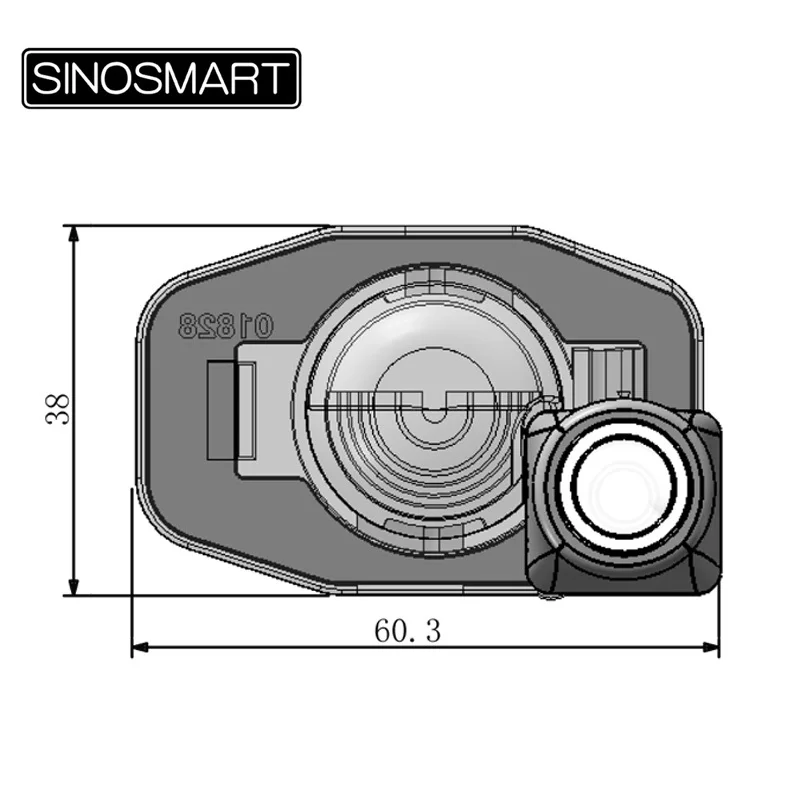 SINOSMART в ассортименте Высокое качество HD парковочная камера заднего хода