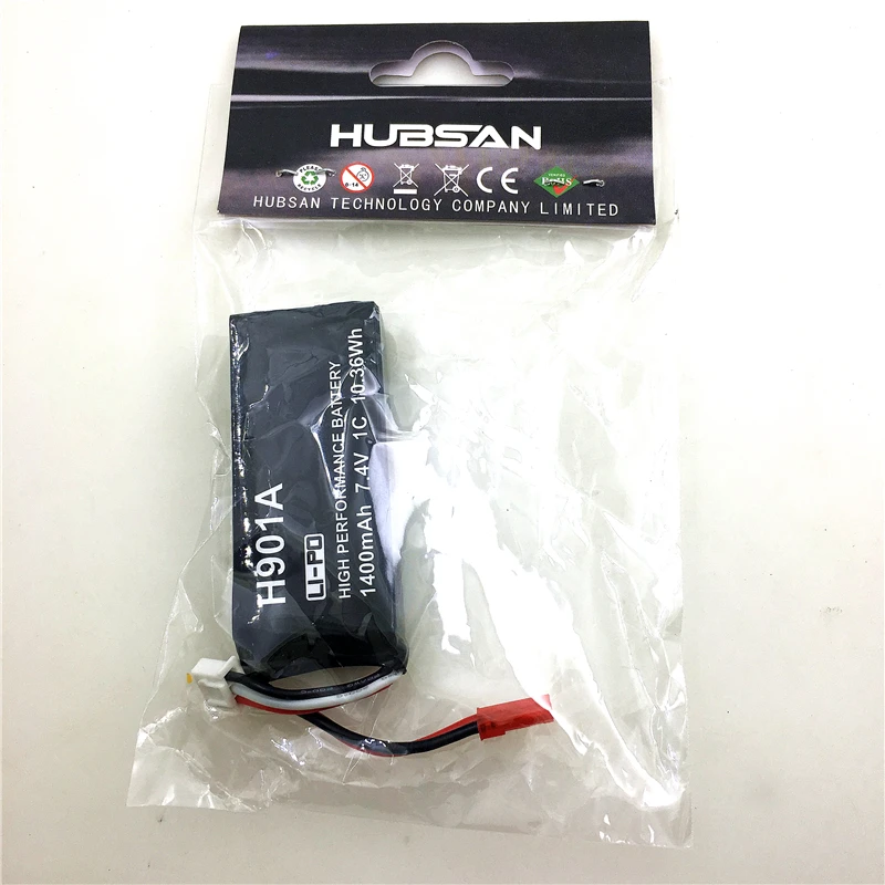 Оригинальный Lipo аккумулятор 7 4 В 1400 мАч для Hubsan H501S H501SS H502S H901A передатчик пульт