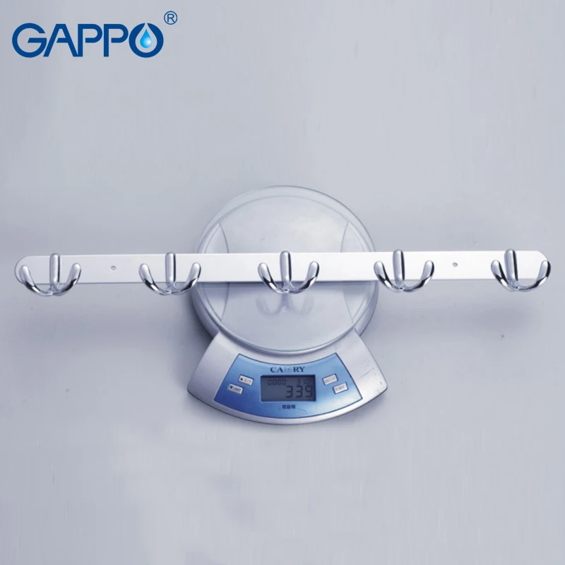 

GAPPO Robe Hooks stainless steel hooks kitchen wall mounted hooks hotel Bathroom accessories creative living room holders