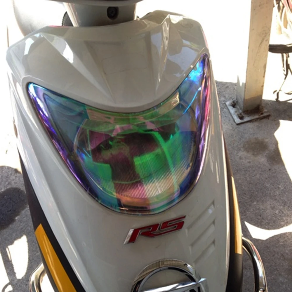 120*30 см блестящие хамелеоновые Автомобильные фары задние фонари прозрачная