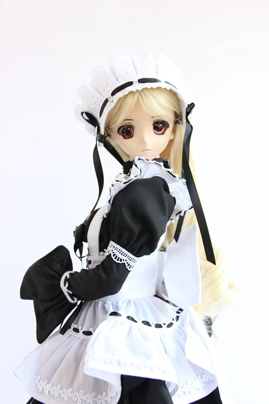 1/4 1/3 тонкий BJD черный костюм горничной для BJD/SD Одежда Аксессуары куклы