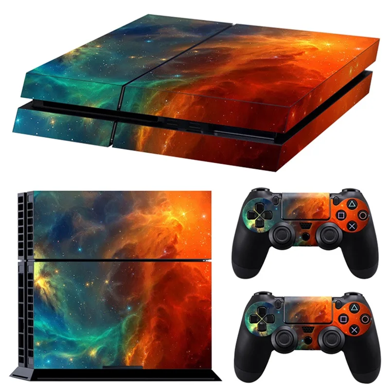 color 4 Классический PS4 кожи камуфляж виниловая Обложка Наклейка PS4 кожи Стикеры для sony Play Station 4 консоли и 2 контроллера Стикеры - Цвет: color 4