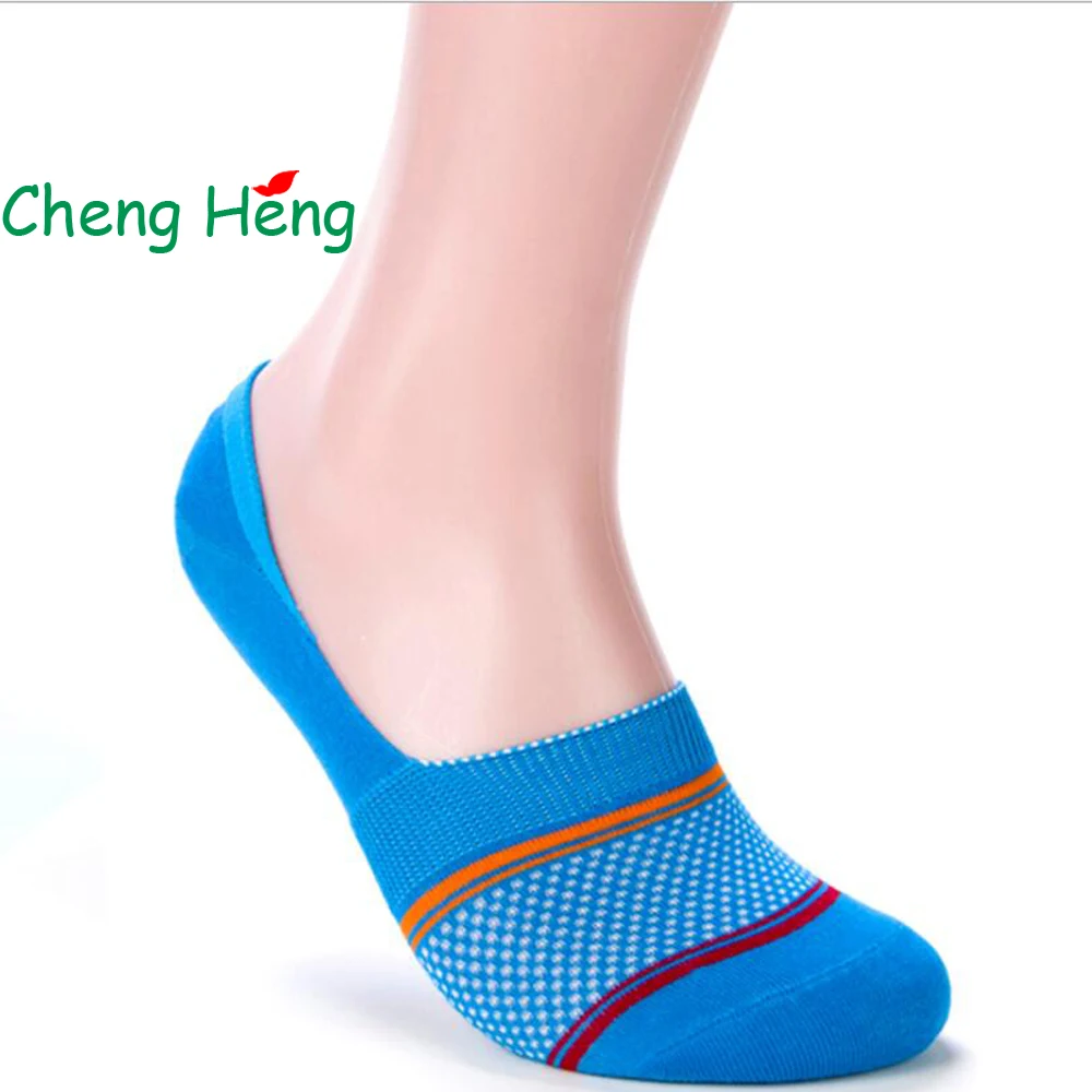 CHENG HENG Новые мужские носки модные однотонные хлопковые тонкие невидимые башмачки
