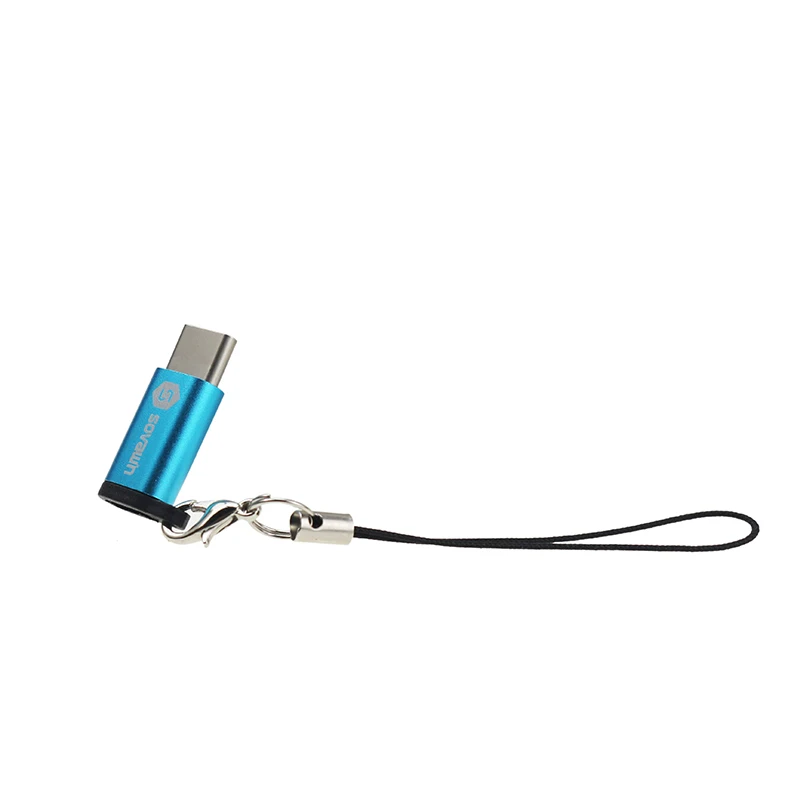 Sovawin алюминий Micro usb тип-c адаптер OTG-кабель для синхронизации данных и зарядки Тип C разъем с брелок для Macbook для Xiaomi