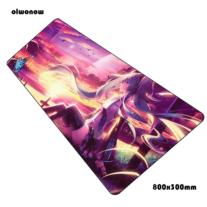 Size 800x300x2mm Аниме Коврик для мыши с девушкой 3d коврик для мыши notbook компьютерный коврик для мыши игровой коврик для ПК геймерский ноутбук 80x30 см коврики для мыши - Цвет: Size 800x300x2mm