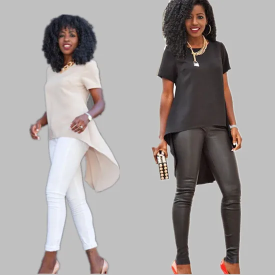 Новинка 2019 модная женская летняя блузка с коротким рукавом повседневный Топ