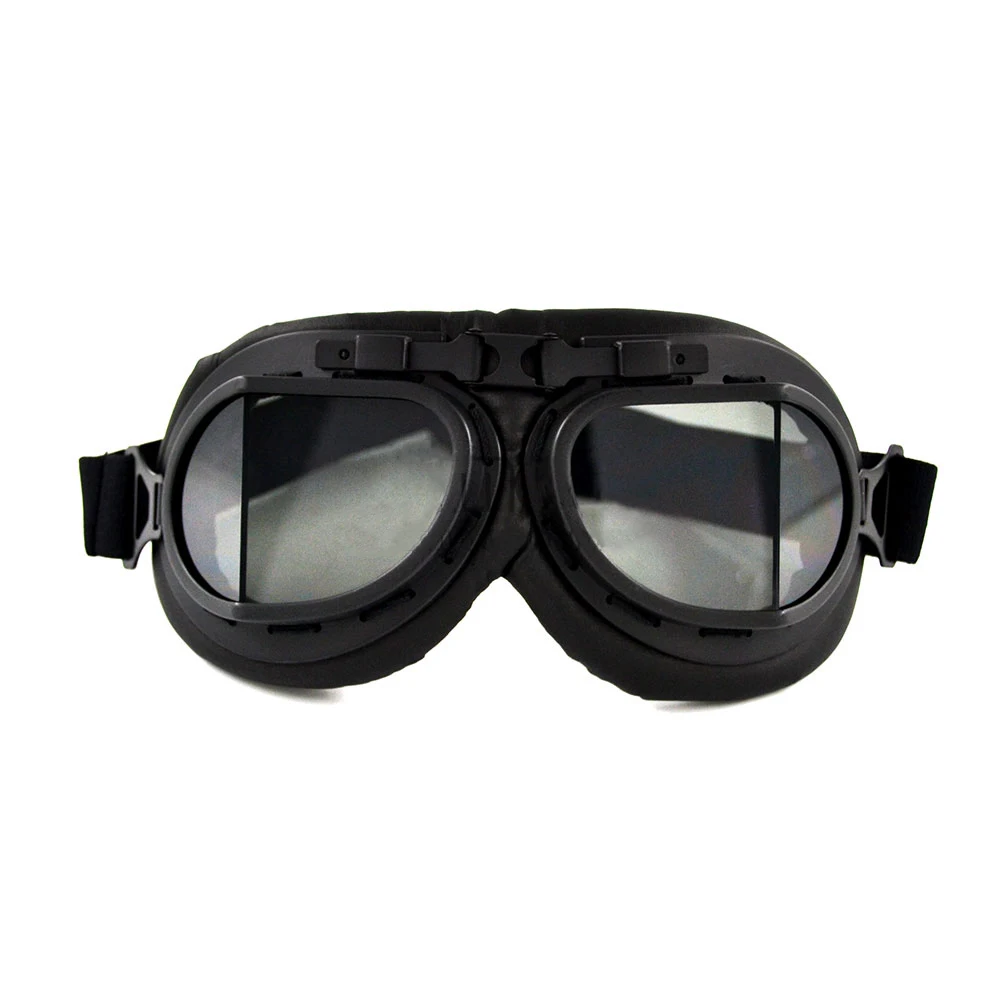 Smoke Goggle BJMOTO Ретро Винтаж Пилот очки мотоцикл крейсер очки скутер байкер Мотокросс очки для Harley - Цвет: Smoke Goggle