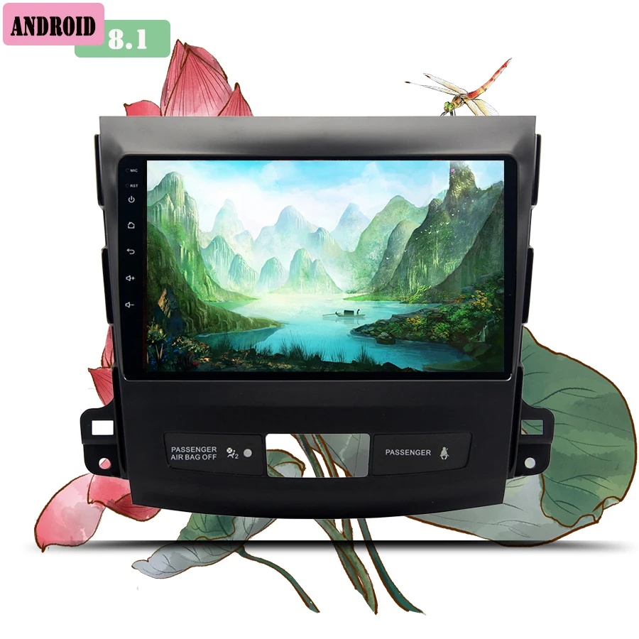 Автомобильный мультимедийный плеер 2 din Авто DVD android 10 0 9 дюймов ForMitsubishi Outlander 2006 2013