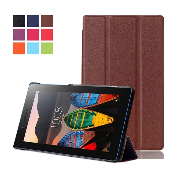 Роскошный чехол с магнитной подставкой из искусственной кожи для lenovo Tab 3 730F 730M 730X7