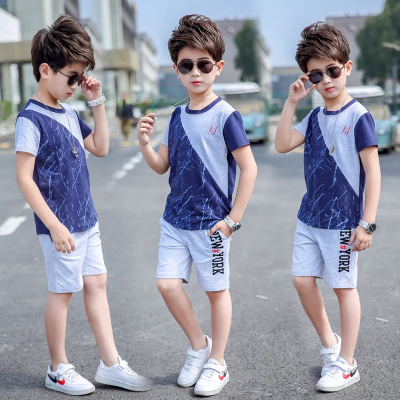 

Children Clothes 2019 Summer Baby Boys Clothes Shirt+Shorts Outfit Kids Clothes Boys Sport Suit Toddler Boys Clothing Sets