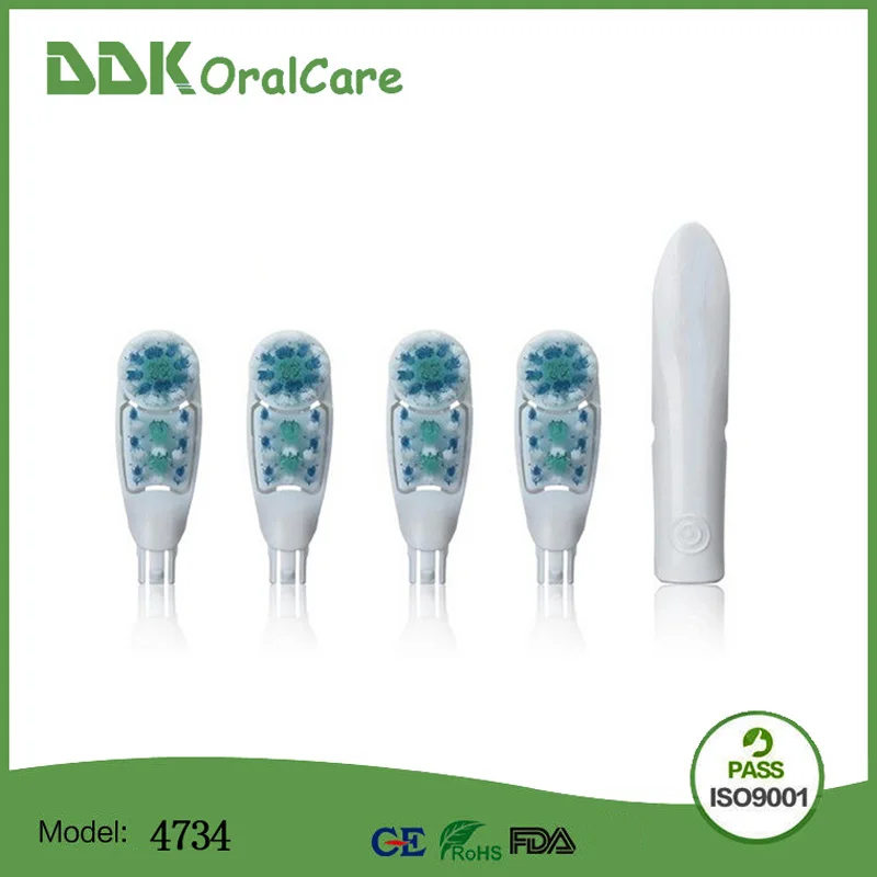 40pc/10Pack DDKOralcare 4734 Electric Toothbrush Heads Dual Clean Soft-Bristled For Oral B Cross Action | Бытовая техника