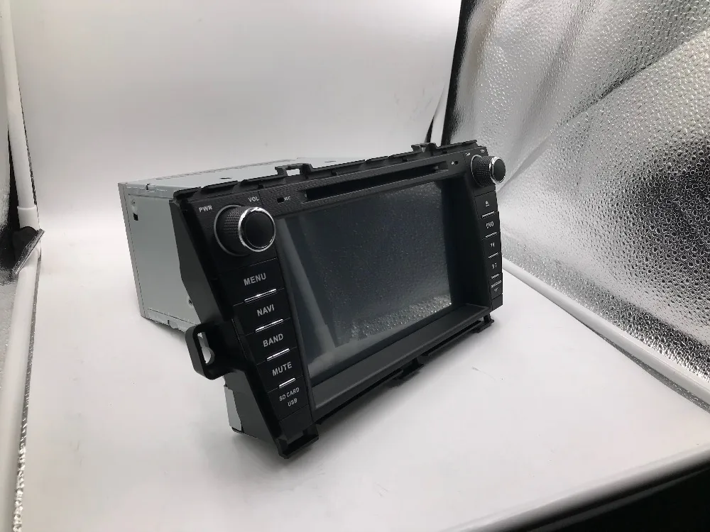 BYNCG 8 дюймов Android 8,0 Восьмиядерный 2 Гб ram автомобильный DVD для TOYOTA PRIUS 2009-2012 1024*600 емкостный экран, 32 Гб gps BT wifi