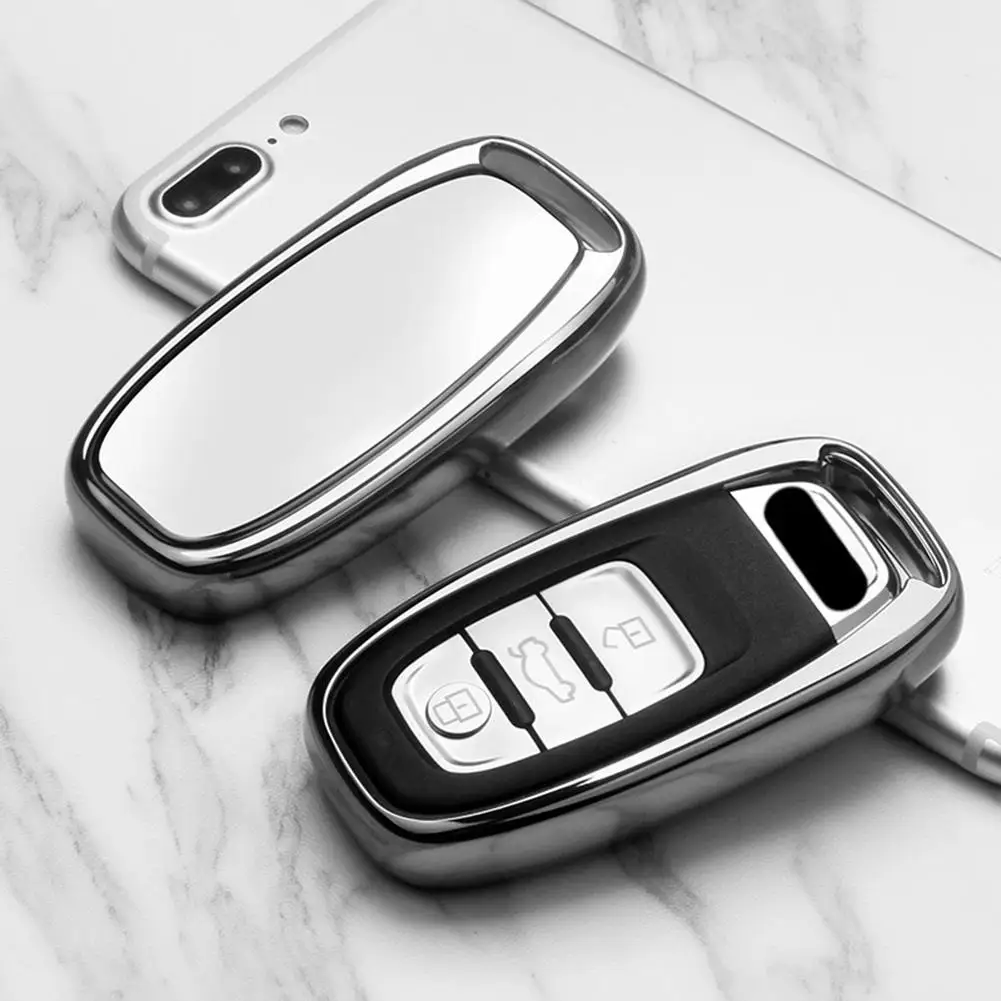 Автомобильный ТПУ дистанционного крышка смарт ключа Fob чехол в виде ракушки для