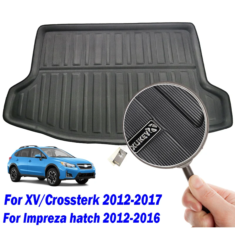 For Subaru XV Crosstrek Impreza Hatchback 2012-2017 Rear Boot Liner Trunk Cargo Mat Tray Floor Carpet 2013 2014 2015 2016 |