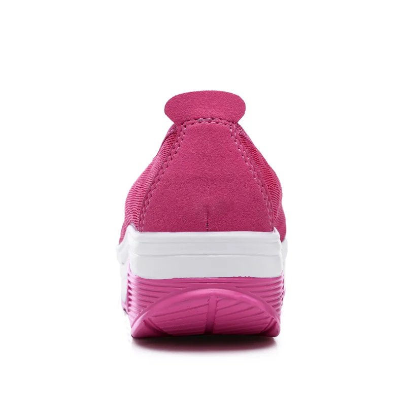 

WDZKN Summer Shoes Woman Flat Platform Shoes Breathable Air Mesh Sneakers Women Platform Casual Shoes Female Footwear Size 35-42