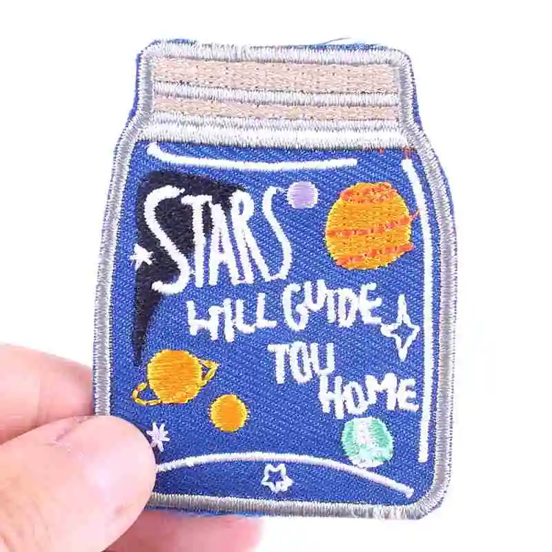 Prajna нашивки с изображением природы леса, железные вышитые нашивки на одежду, аппликация, сделай сам, наклейки для кемпинга, Значки для декора одежды