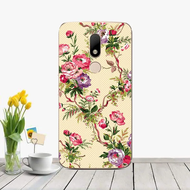 J40 Мягкий силиконовый чехол для Motorola Moto M XT1662 XT1663 розовый чехол с милыми животными чехол с принтом для Moto M задняя крышка Capas Fundas - Цвет: J40
