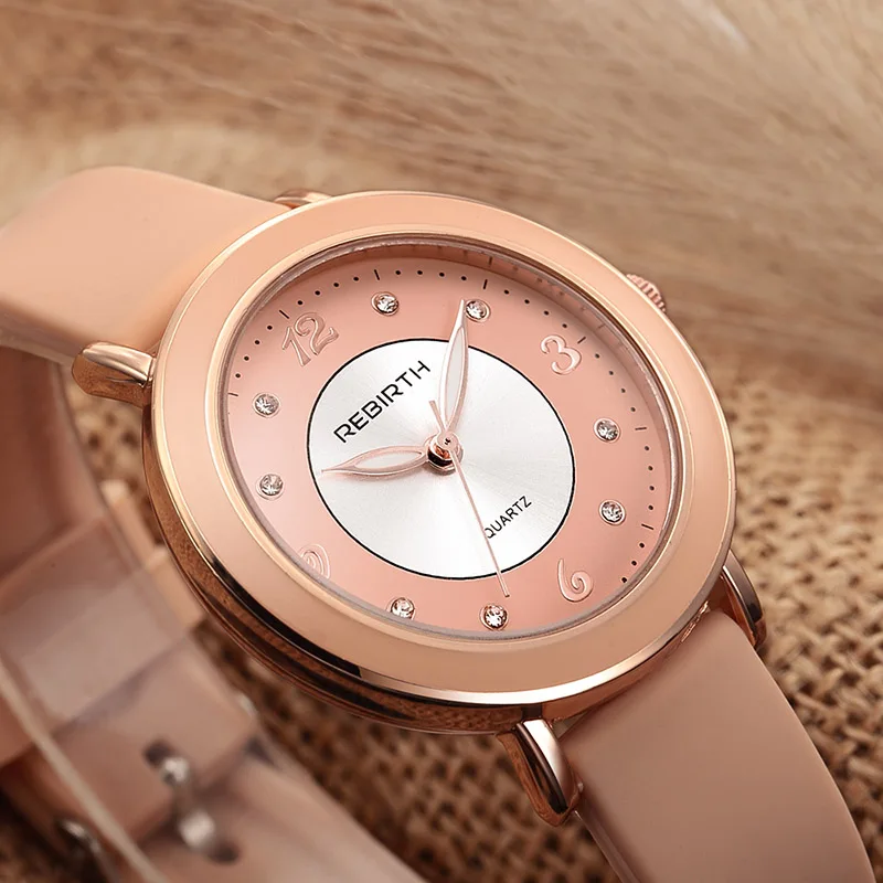 Creative Women Quartz Watches Rhinestone Silicone Ladies Bracelet Romantic Zegarek Damski Fashion Trend Minimalsit Reloj Mujer | Наручные